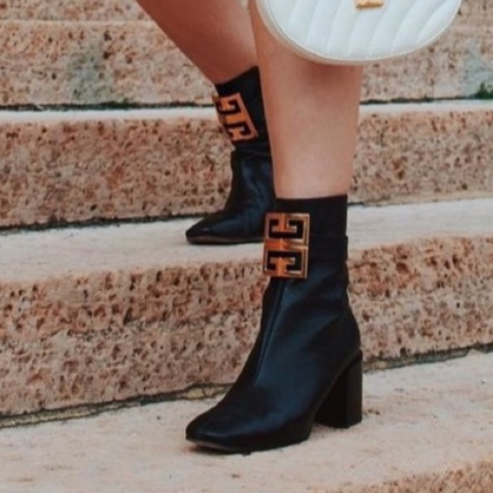 Givenchy Black Bootswith Logo - image 1